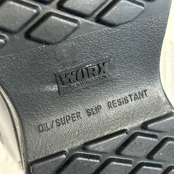 Worx Red Wing Oxford Safety Shoes Men 10.5 M Non-Metallic Toe Black 6550 main image 4